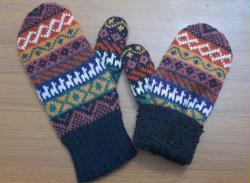 THICK MITTENS WITH LINNIG-5PACK