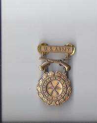 Army Excellence in Pistol Competition Badge in Bronze