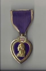 SOLD-WWI or WWII Navy and Marine Corps USMC Purple Heart Award Medal