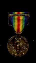 US WWI Victory Military Award Medal with ribbon bar