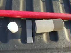 Red Fiberglass spear with 2 inch Icefalcon Tip Kit