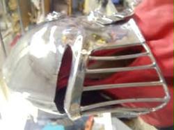 Stainless Salet with half Grill Visor
