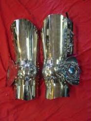 Full Steel Legs with Center Flute and Embossed Fan