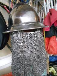 12 guage Stainless Kettle Helm with Stainless Steel Flat Ring Chain Drape