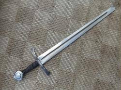 Single handed Sword 31" - Flat Guard, Wheel Pommel