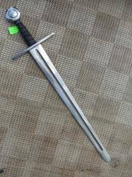 Single handed Sword 35" - Straight Guard, Wheel Pommel