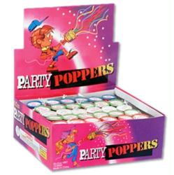 Party Poppers - 72 Per Box