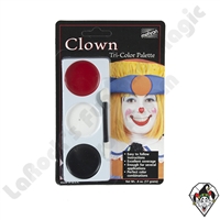 Tri-Color Cream Makeup Clown Palette